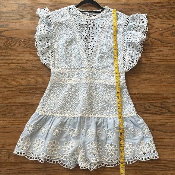 Saylor Shanice Lace Romper in Yankee Pinstripe Medium
Womens Cotton - Picture 11 of 15